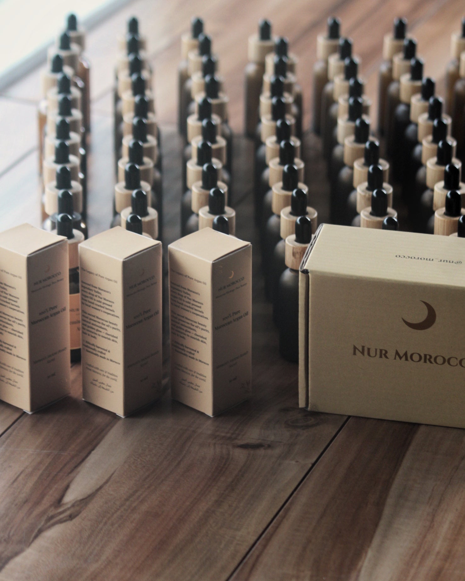 100% Pure Moroccan Argan oil sourced from women’s cooperatives.